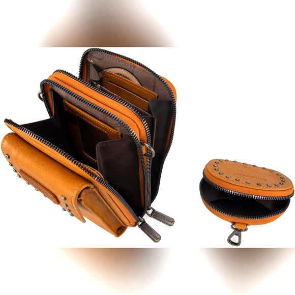 Montana West Cell Phone Wallet Purse for Women Crossbody Bag with Coin Purse - Picture 3 of 11